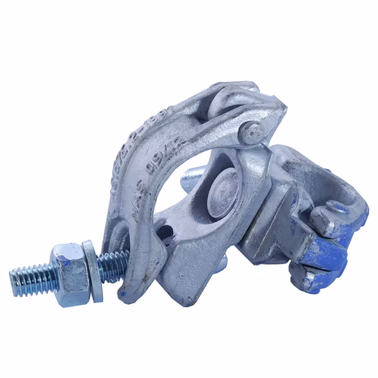 Scaffolding Material Pipe Fittings Double Fixed Coupler Swivel Clamp Drop Forged Bream Girder Clamp En74 BS1139 Standard